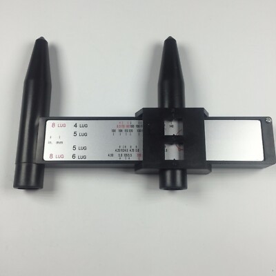 1PC Car Wheel Hull Measure Pitch-row PCD Ruler Automobile Modification Tool #E2