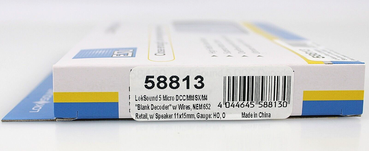 ESU 58813 LokSound 5 Micro DCC/MM/SX/M4 *Blank* Sound Decoder w