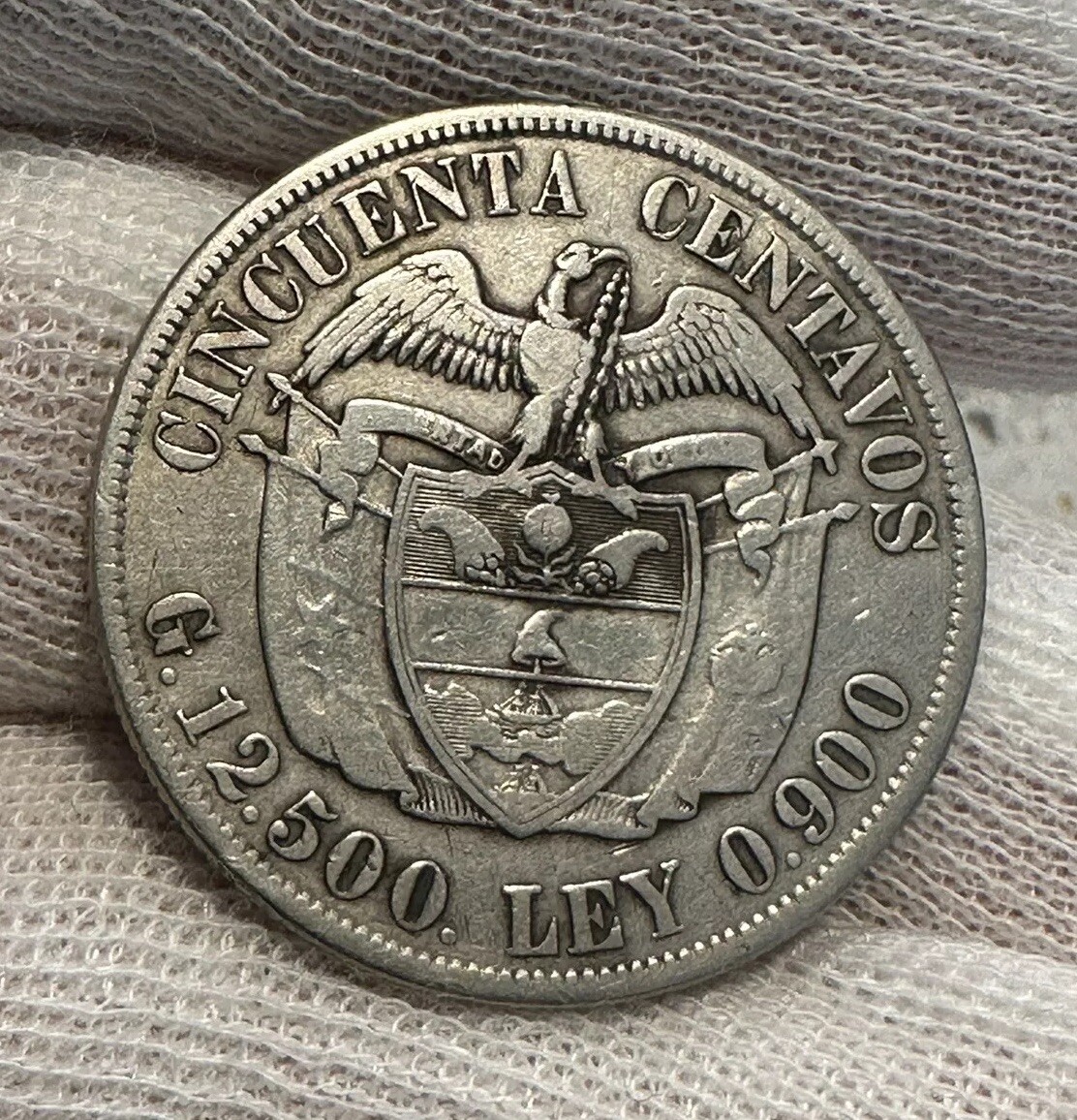 1922 COLOMBIA 50 CENTAVOS KM-193.1 - FREE USA SHIPPING! B3539 | eBay