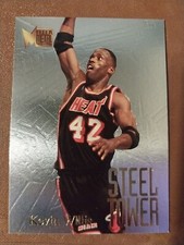 1995-96 KEVIN WILLIS FLEER METAL STEEL TOWER NBA CARD #10 MIAMI HEAT HAWKS MSU