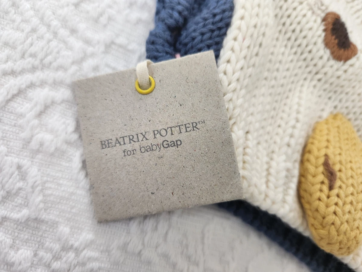 NWT BEATRIX POTTER FOR BABY GAP JEMIMA 0 3 MONTHS KNIT BEANIE HAT