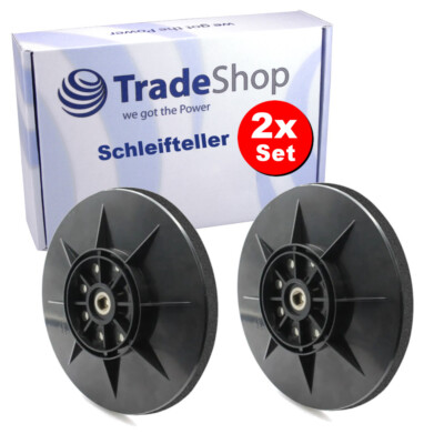 2x Ersatz Haftteller Schleifteller 225mm für Powerplus X 0476, X 0477, X 0478