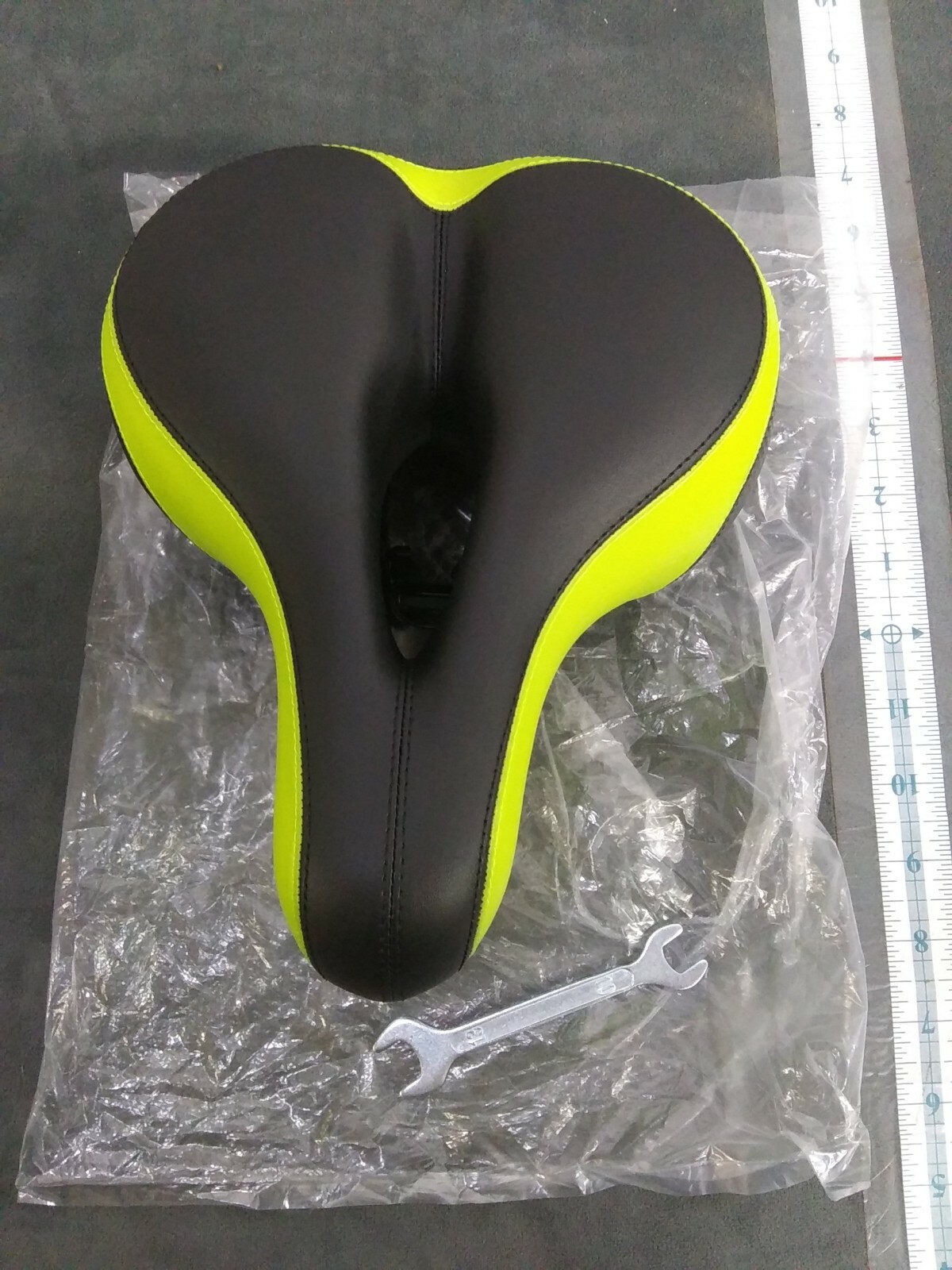 Seat Black And Yellow Leather Bike Design New With Reflector