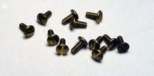 T-JET OR VIBRATOR HO SLOT CAR 12 BRASS TERMINAL SCREWS FOR TRACK OR CONTROLLERS