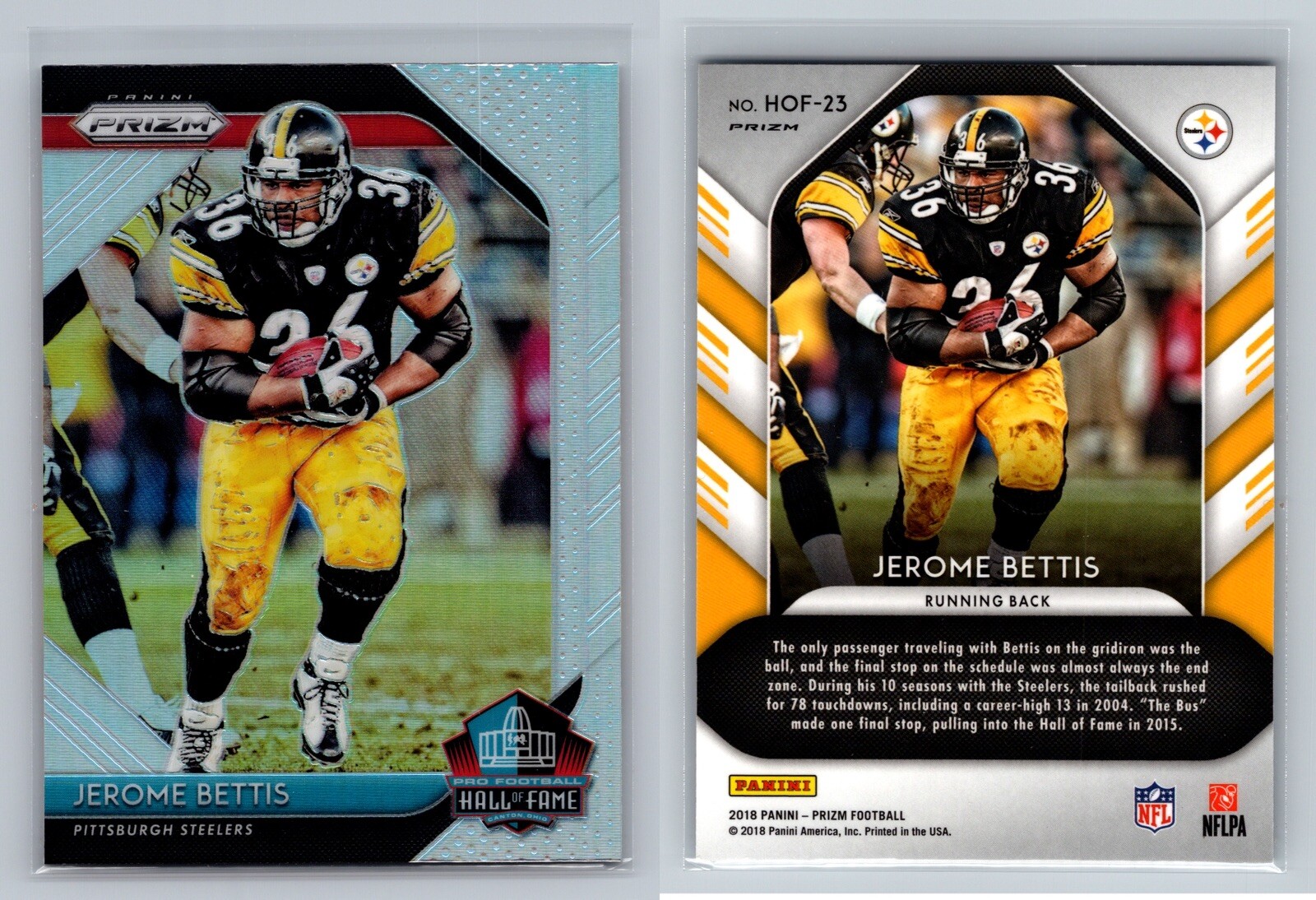 2018 Panini Prizm - Hall of Fame #HOF-23 Jerome Bettis