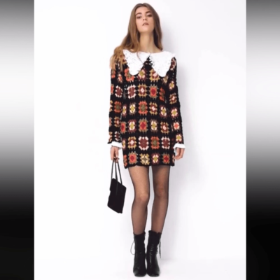 New Celia B Baswood Dress Crochet Mini Black XS | eBay