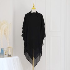 Women Overhead Large Khimar Hijab Muslim Prayer Turban Scarf Islamic Niquab Wrap