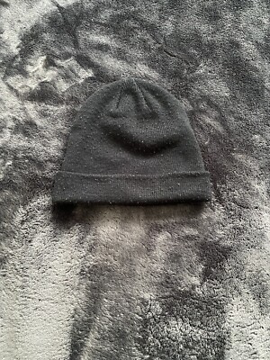 ASOS DESIGN fisherman beanie in black ONE SIZE
