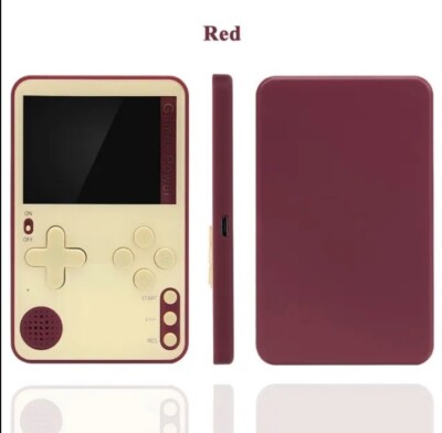 Handheld 500 klassische Spiele Retro Videospiele Taschenformat Konsole UK Verkäufer rot