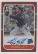 2021 Panini Donruss Optic Red Prizm 8/15 Alex Kirilloff #87RR-AK Auto 0n0a