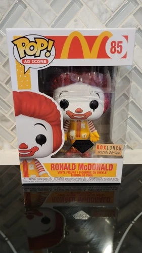 Funko Pop AD Icons McDonald's #85 Ronald McDonald Diamond  BoxLunch Exclusive