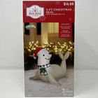 Holiday Time 3ft Christmas Seal With Holly Berry Scarf Airblown Inflatable