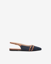 Ballerine Nero Giardini donna tessuto e pelle E512362D  Jeans