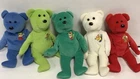 Lot of 5 Pokemon "Picabear" 1999 PIKACHU  Vintage Beanie Bear 8" Bear Rare