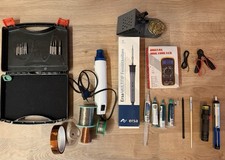 Ersa Multitip Feinlötkolben mit Heißluft Fön, Multimeter und Mikroskop Adonstar