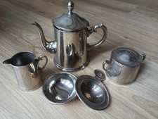 WMF Kernstück Kaffee Tee Service Jugendstil Art Deco antik Straußenmarke 