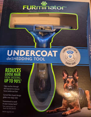 FURminator Undercoat deShedding Tool for Large Dog over 50lbs. Short Hair Dogs