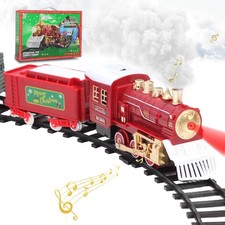 Christmas Train Set, Train with Sound, Lights and Smoke, Train Set Under The ...