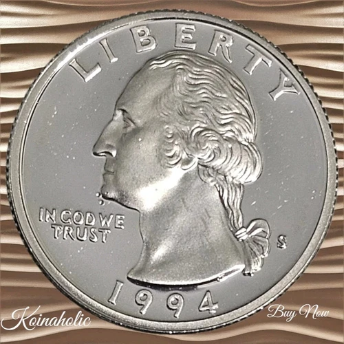 1994 S SILVER DCAM Proof Washington Quarter From Set 90% Silver Set Free Ship 🚢