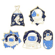 Broche d'astronaute, 5 pièces, broches de dessin animé, Badges, broche de sac