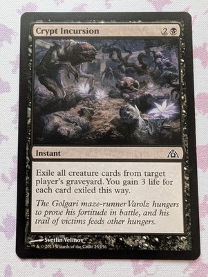 Crypt Incursion - Dragon's Maze: #23, Magic: The Gathering