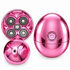 5 Head Rotary Electric Shaver Unisex Face Body Legs Bikini USB Pink New