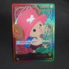 ONE PIECE Card Game Tony Chopper Gold Text OP08-001 L Anime 25th Collection