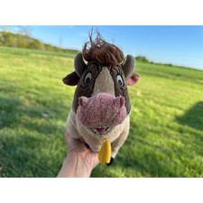 Disney Home on the Range Grace Cow Plush Stuffed Animal Brown Tan Cowbell 12 "