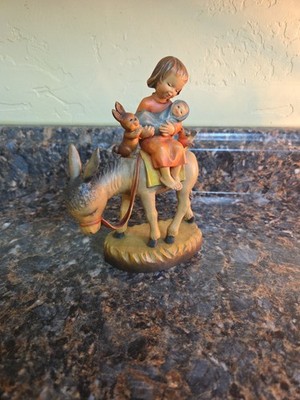 RARE 6.25  ANRI Ferrandiz Wood Carved ''Flight Into Egypt  Ltd Nativity Figurine