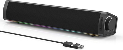 ZETIY PC Lautsprecher, USB-betrieben Computer Lautsprecher, LED Gaming
