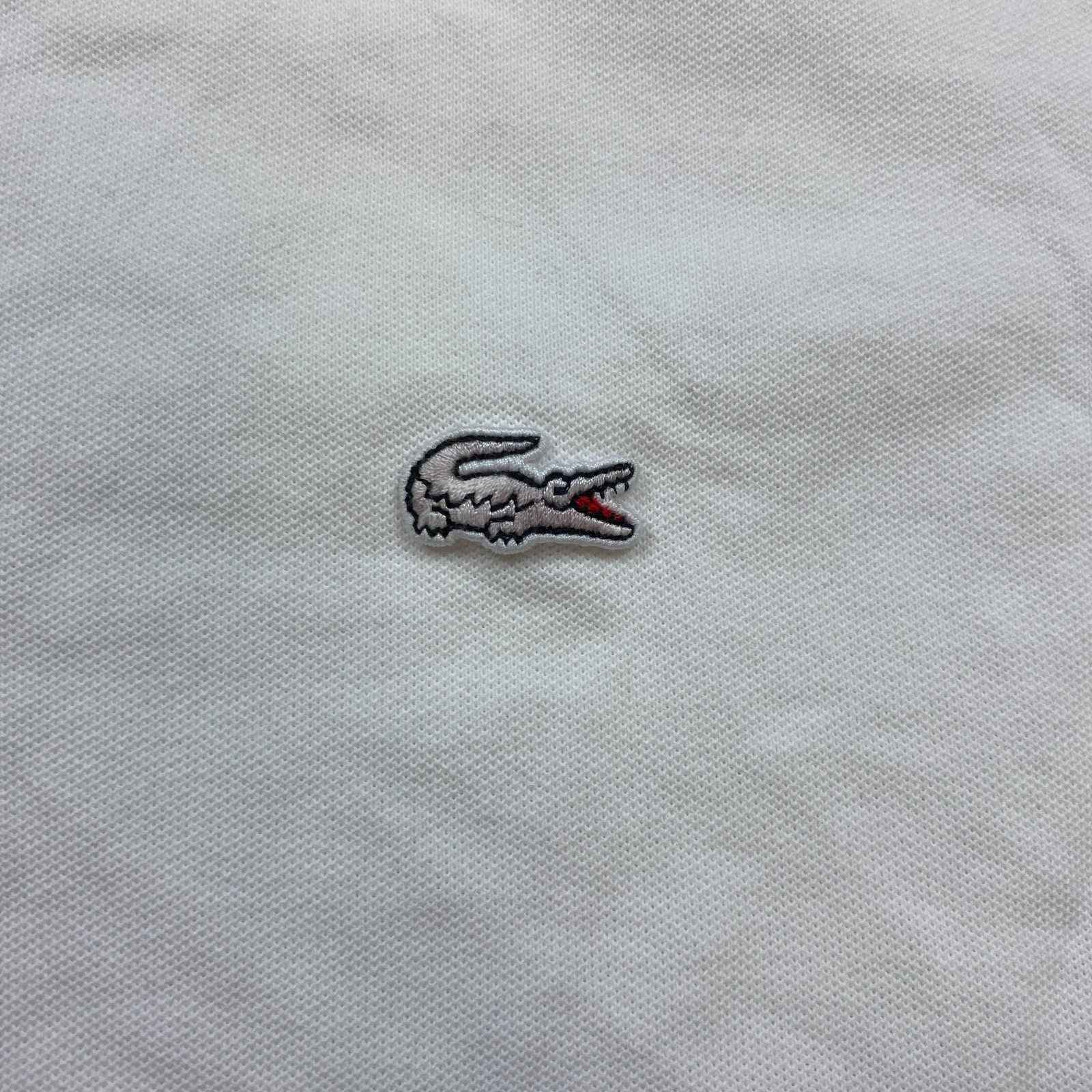 Lacoste Polo Shirt Medium Size 4 White Crocodile Outdoors Preppy Casual Hike Men thumbnail 2