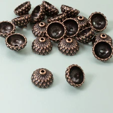 Antique Copper Acorn Bead Caps, 20-Pack Fall Autumn Findings for Jewelry Making