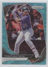 2020 Panini Prizm Teal Wave Prizm Yonathan Daza #13 6f5