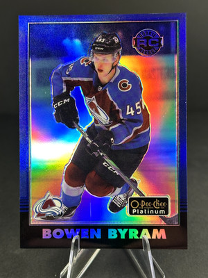 2020-21 O-Pee-Chee Platinum #R-86 Bowen Byram Blue Rainbow Rookie Card /149