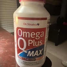 Dr. Sinatra Omega Q Plus MAX - Heart Health 100mg of CoQ10 Turmeric 180 softgels