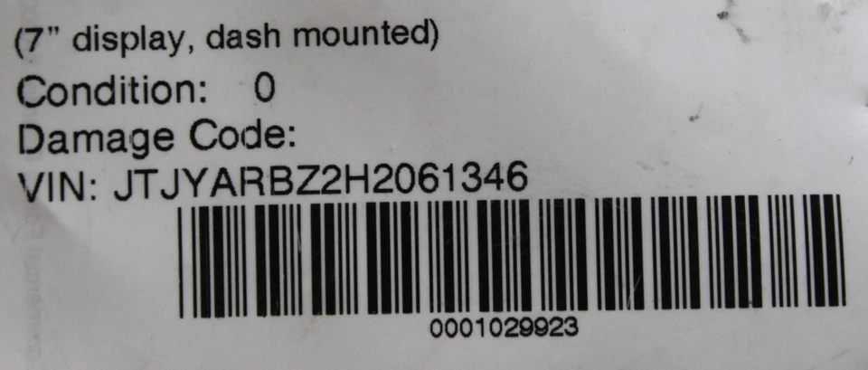 Info-GPS-TV Screen 7" Display Dash Mounted 2015-2017 LEXUS NX200T OEM 41508 - Image 4 of 4