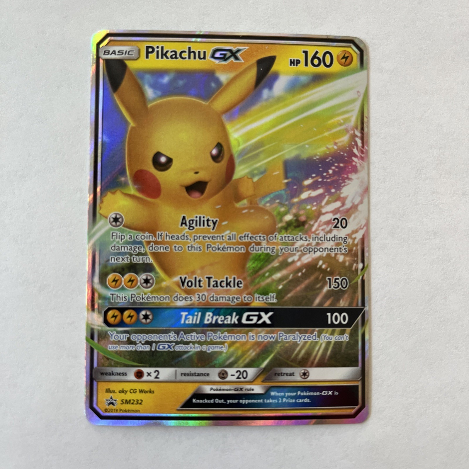 Pikachu GX SM Promos SM232 Pokemon Card Holo NM