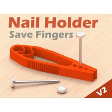 Plastic Hammer Nail Holder Pliers Anti-smashing Finger Tool Auxiliary Pliers