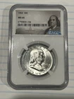 1963 Franklin Half Dollar - MS64 NGC CERTIFIED GLOSSY WHITE COIN