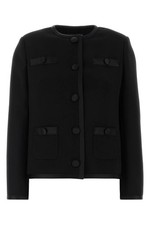 DOLCE & GABBANA Black Wool Blend Blazer New & Authentic