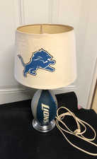 Lampa piłkarska Detroit Lions – skóra świńska – wylot inflacyjny – klosz lampy Lions