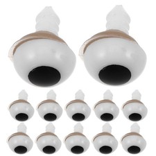 50pcs Plastic Safety Eyes Round Craft Eyes with Washers for DIY Arts Crafts