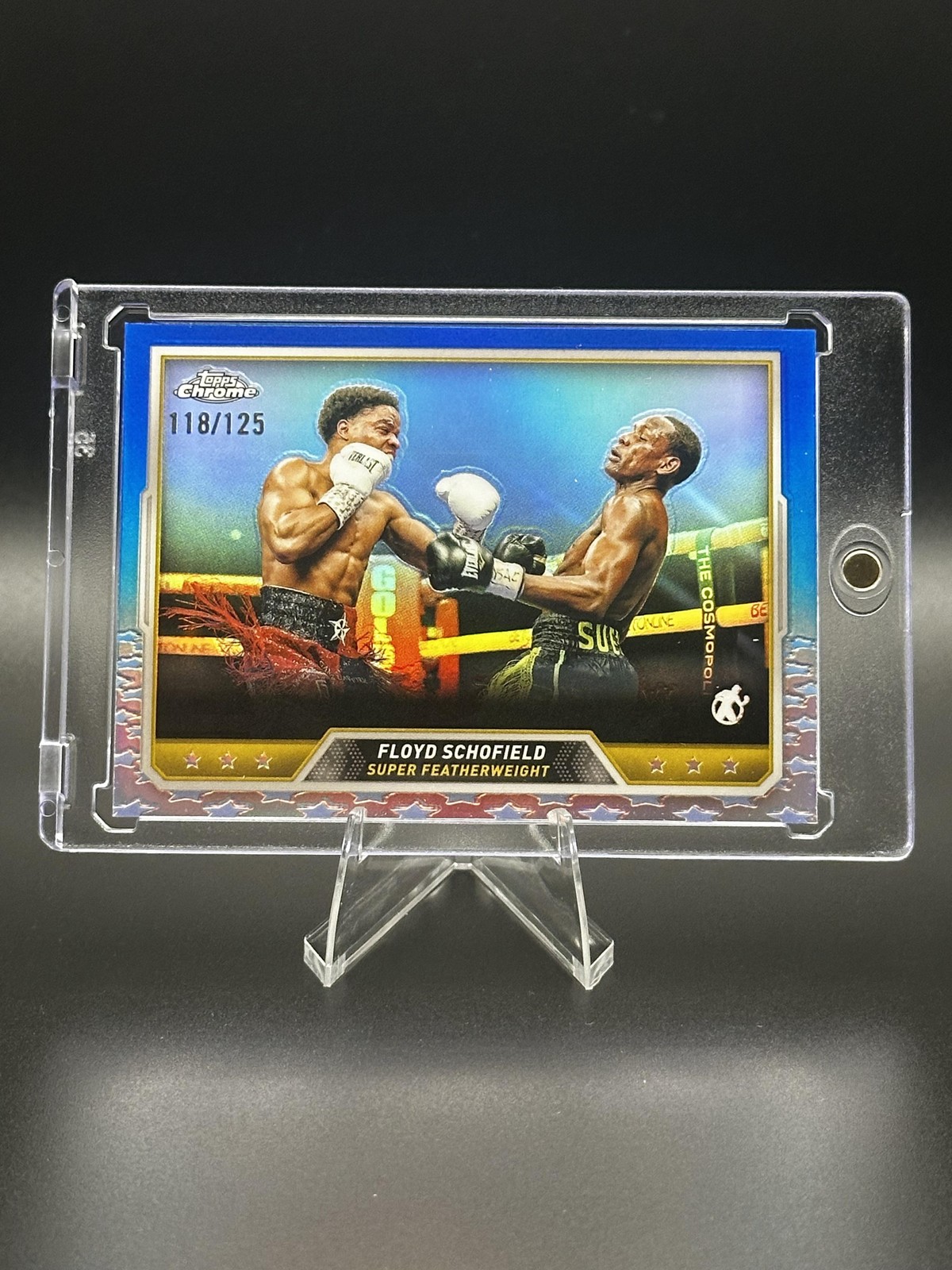 2024 Topps Chrome Boxing #97 Floyd Schofield Blue Refractor #/125