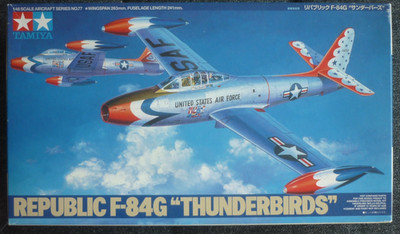 Tamiya 1:48 Republic F-84G Thunderbirds chrome plated