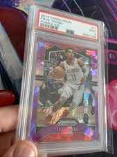 2019-20 Trae Young; Panini Prizm Purple Ice /149 #31 gegradet PSA 9