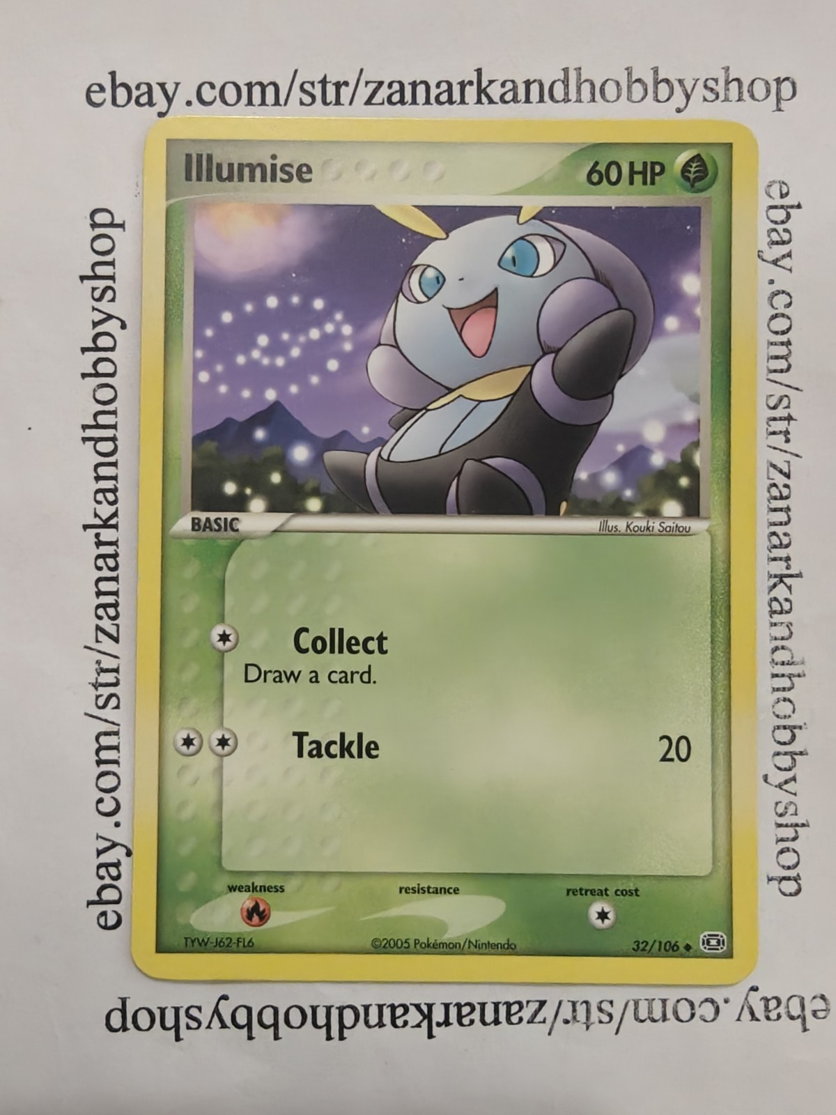 Pokemon Illumise 32 /106 Emerald NON HOLO LP