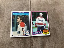 Mike Gartner 80-81 Topps Rookie 195 - 1982-83 OPC 363 - Hockey Cards Capitals