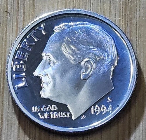 1994 S 10c Roosevelt Silver 90% Proof Dime