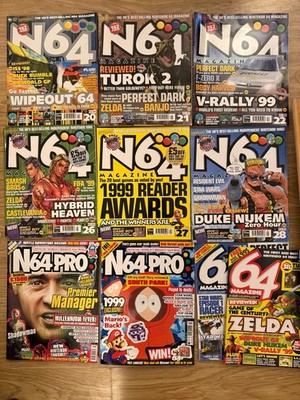 Job Lot Of 10x Magazines - N64 - N64 Pro - 64 Magazine - Nintendo 64