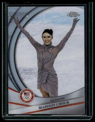 2026 Topps Chrome US Winter Olympic & Paralympic #45 Madison Chock Refractor
